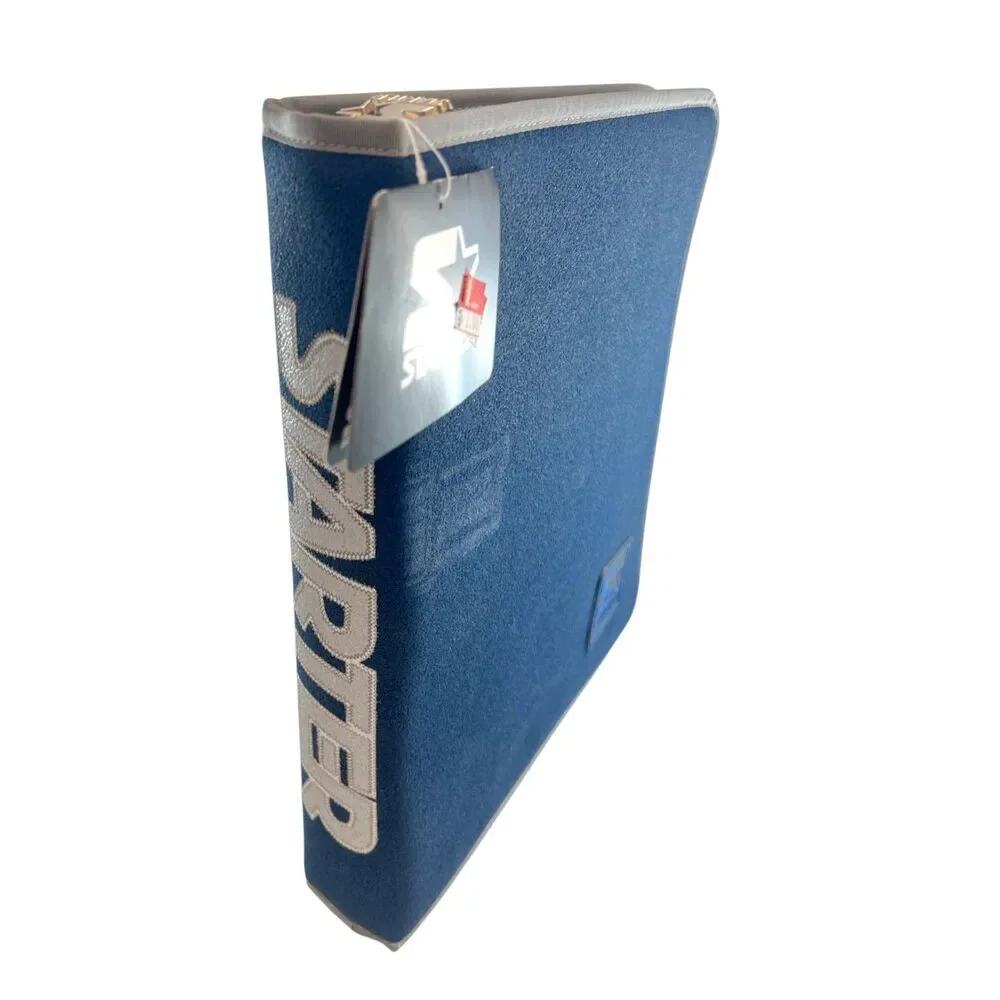 NEW Vintage 90s Starter Suede CD Binder Cowboy Blue
